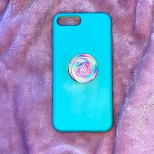Baby blue phone case